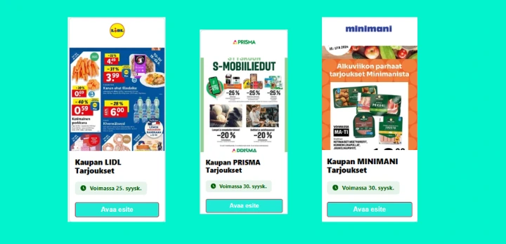 miten supermarkettarjoukset.com toimii