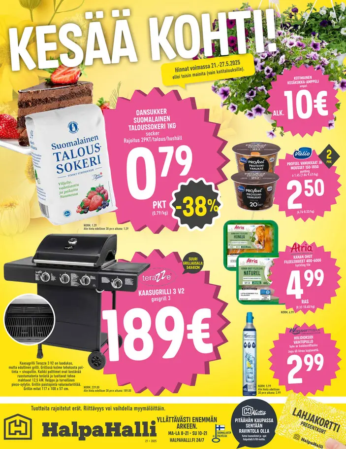 Kaupan halpahalli tarjoukset voimassa 6.5.2025 halpahalli tarjoukset voimassa 27.5.2025